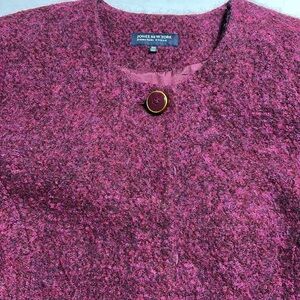Jones New York Fuchsia Wool Blazer